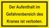 Hinweisschild f�r Baustellen